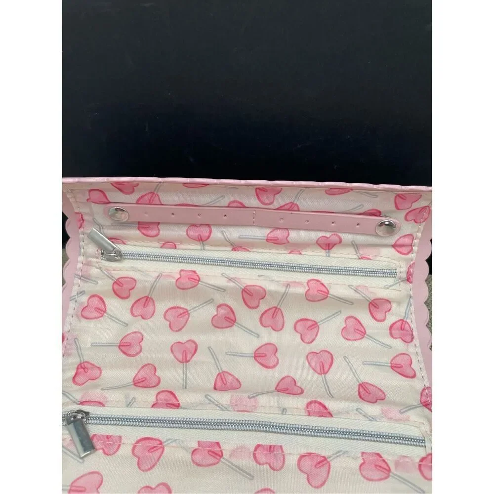 Lauren Conrad Life is Sweet Jewelry or Cosmetic Travel Case Case Pink